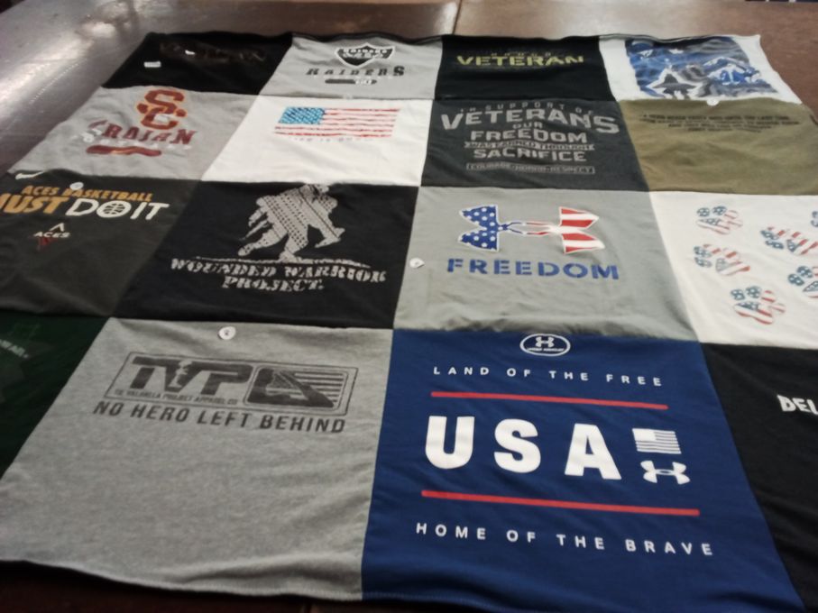 T-shirt quilt from university of southern california by Emmanuel from NV