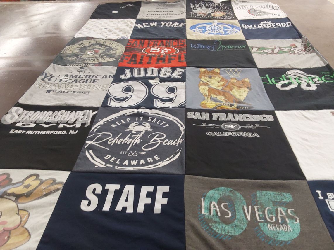 T-shirt quilt featuring san francisco 49ers by Veronica from NJ