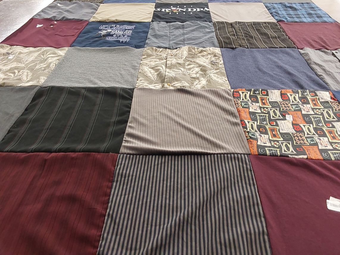 T-shirt quilt from new york university by Kristen from IL