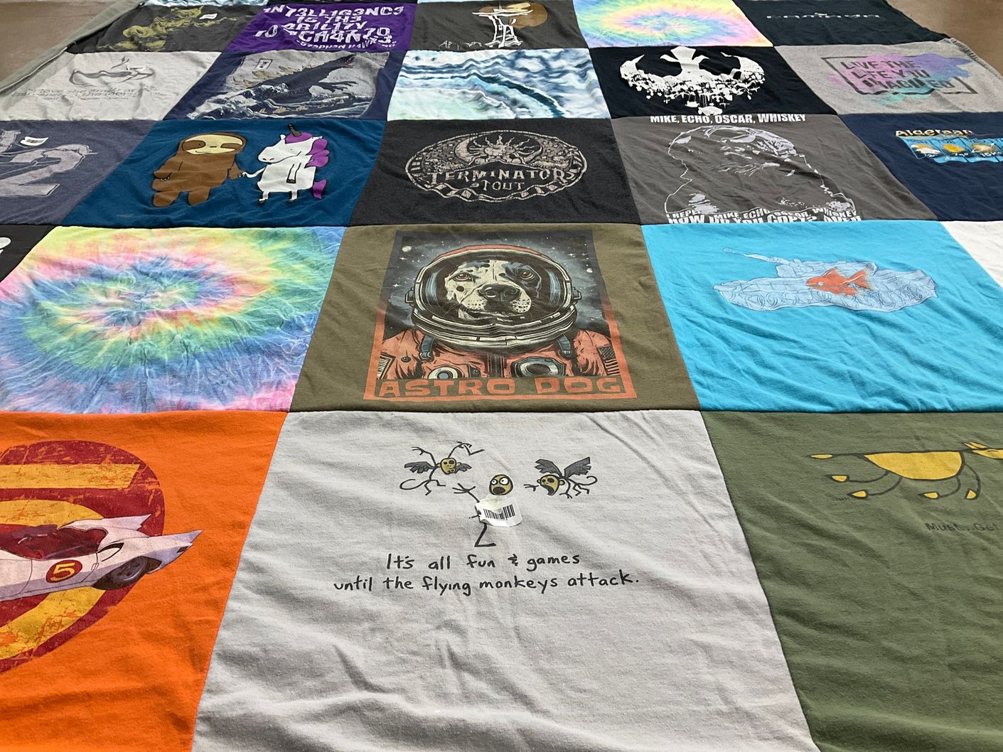 T-shirt quilt by dawn from OH