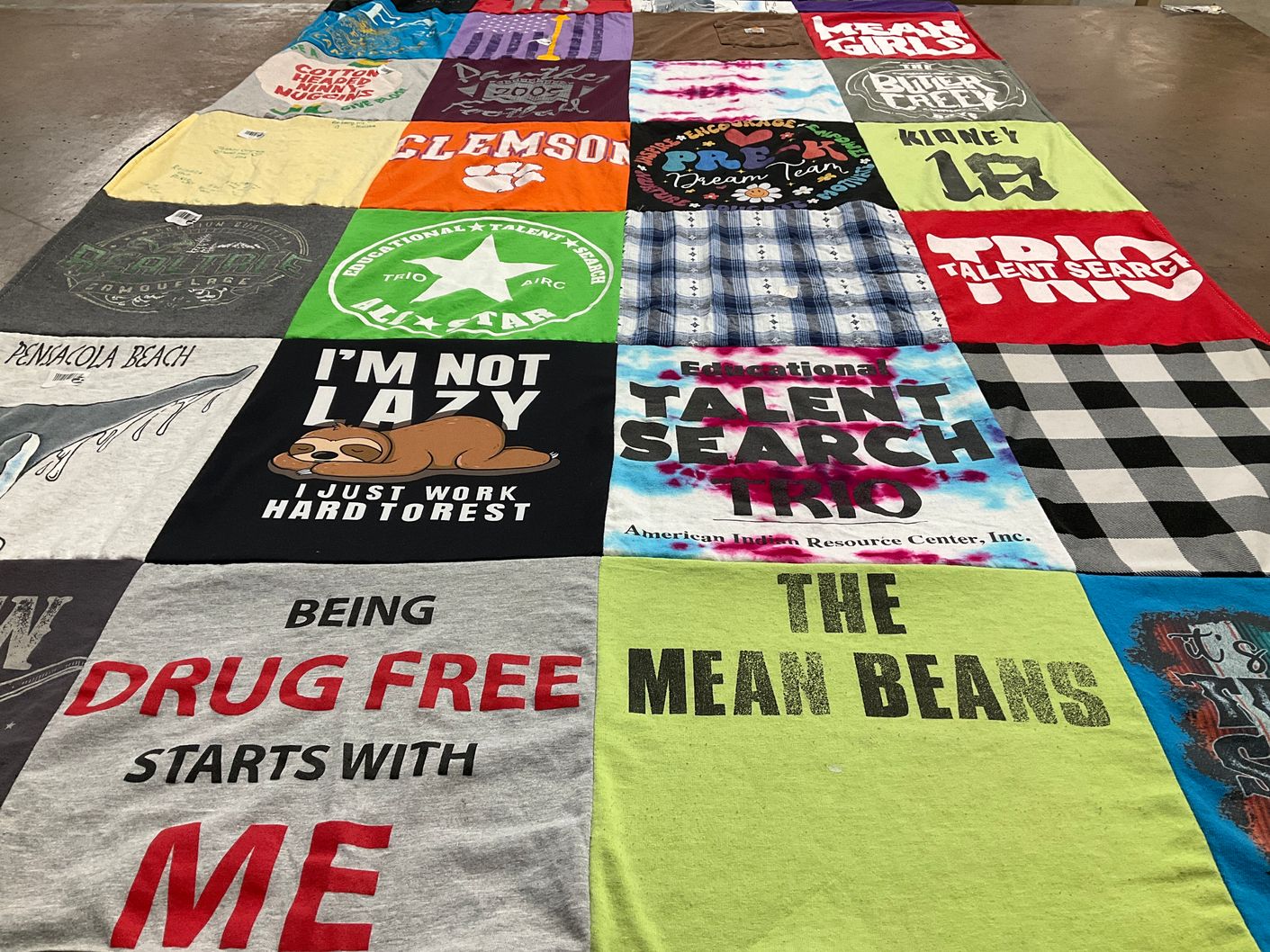 T-shirt quilt from clemson university by Shawna from OK