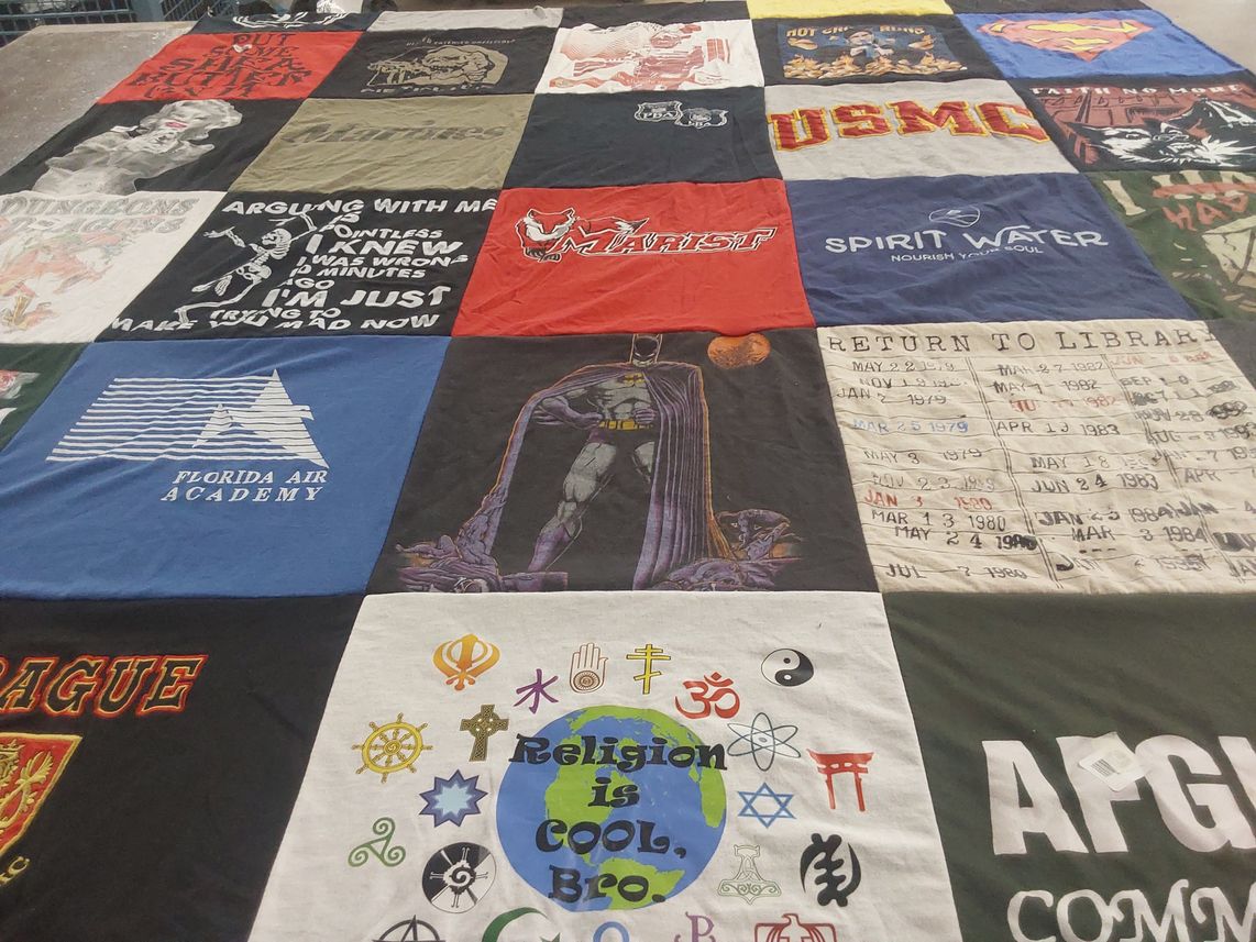 T-shirt quilt from florida air academy by John from NY