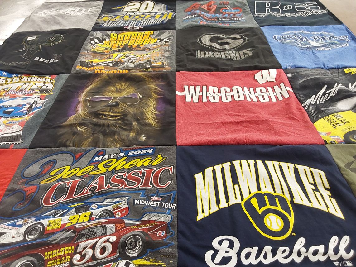 T-shirt quilt featuring milwaukee brewers by Patricia from WI