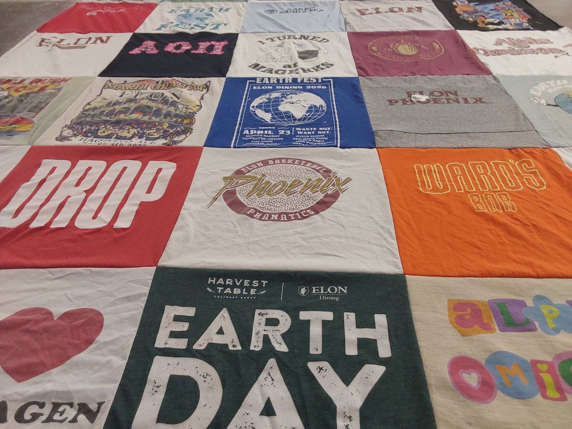 T-shirt quilt featuring elon phoenix basketball by stacie from CA