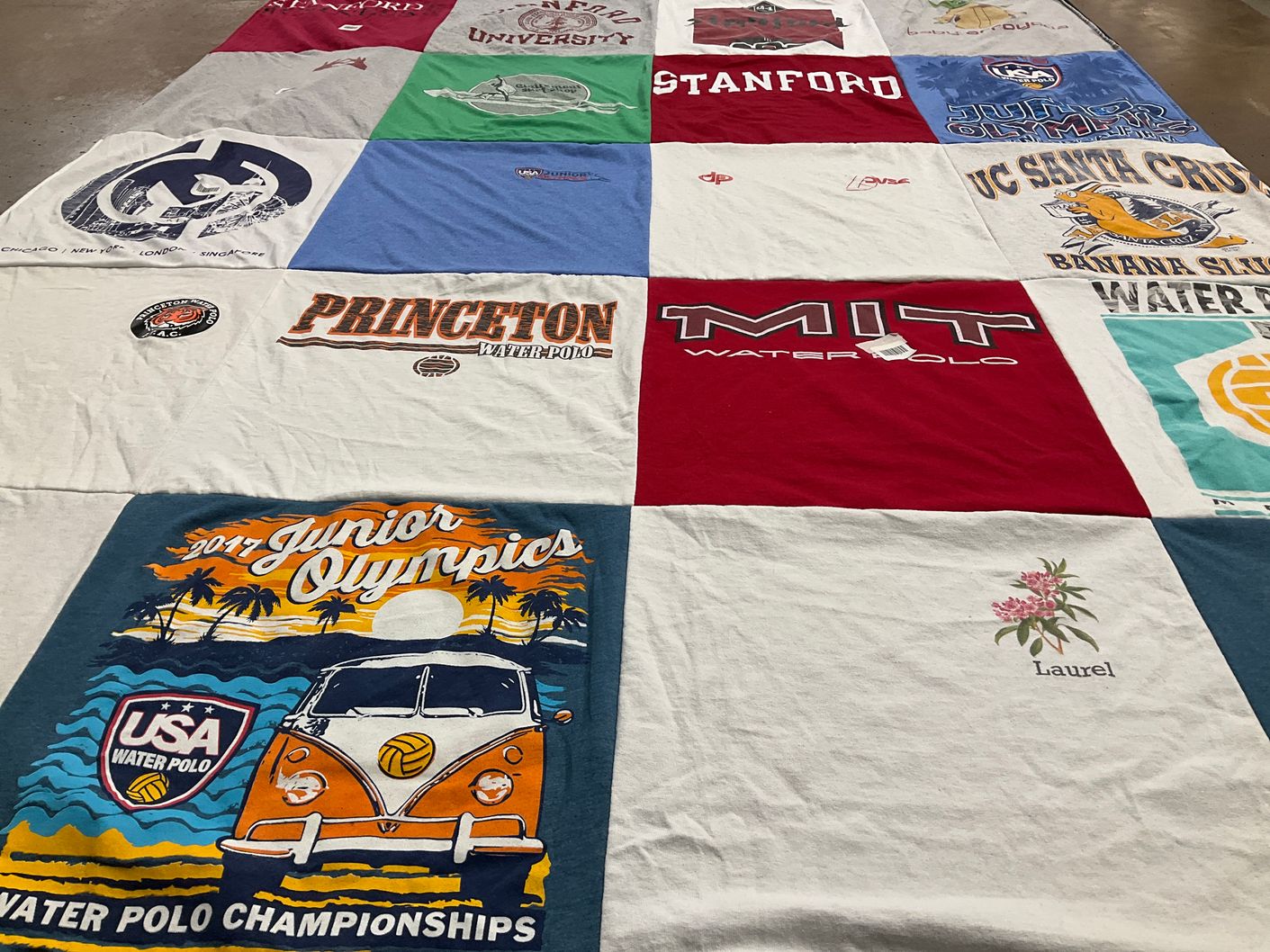 T-shirt quilt featuring mit water polo by Dana from NJ