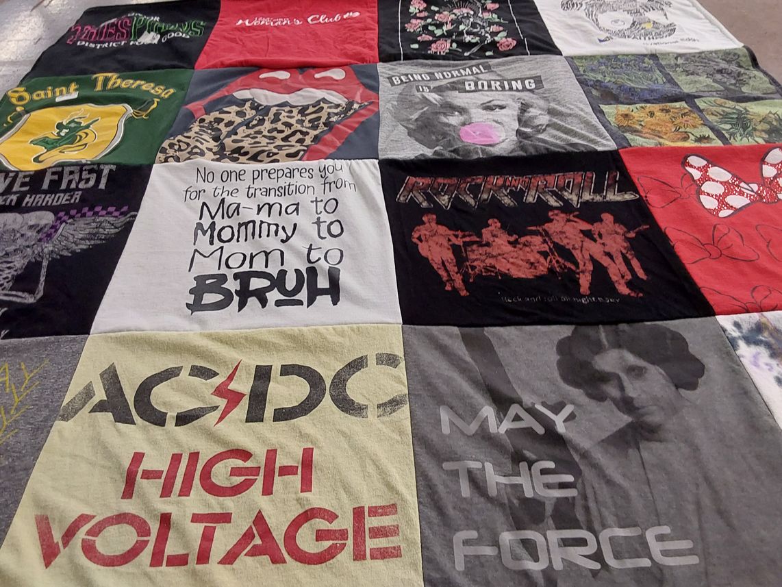 T-shirt quilt from saint theresa university by Anabela from FL