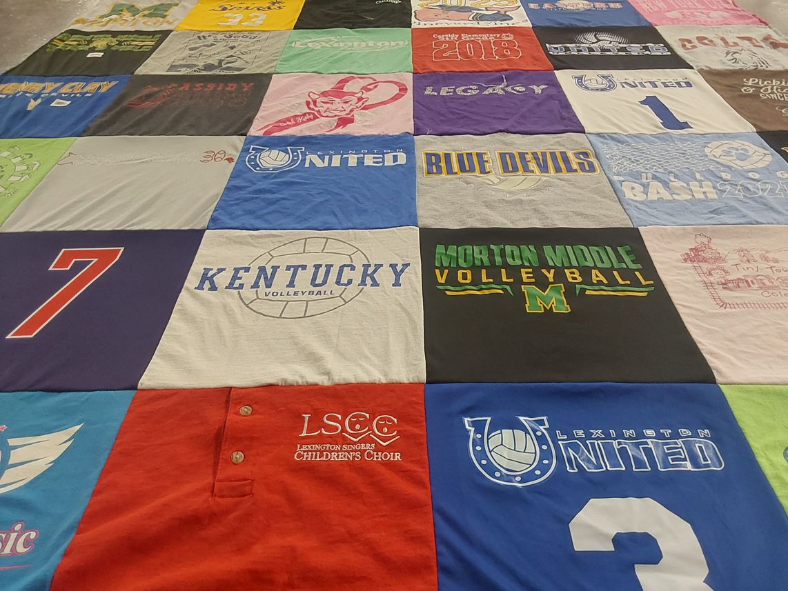 T-shirt quilt featuring lexington united by Courtney from KY