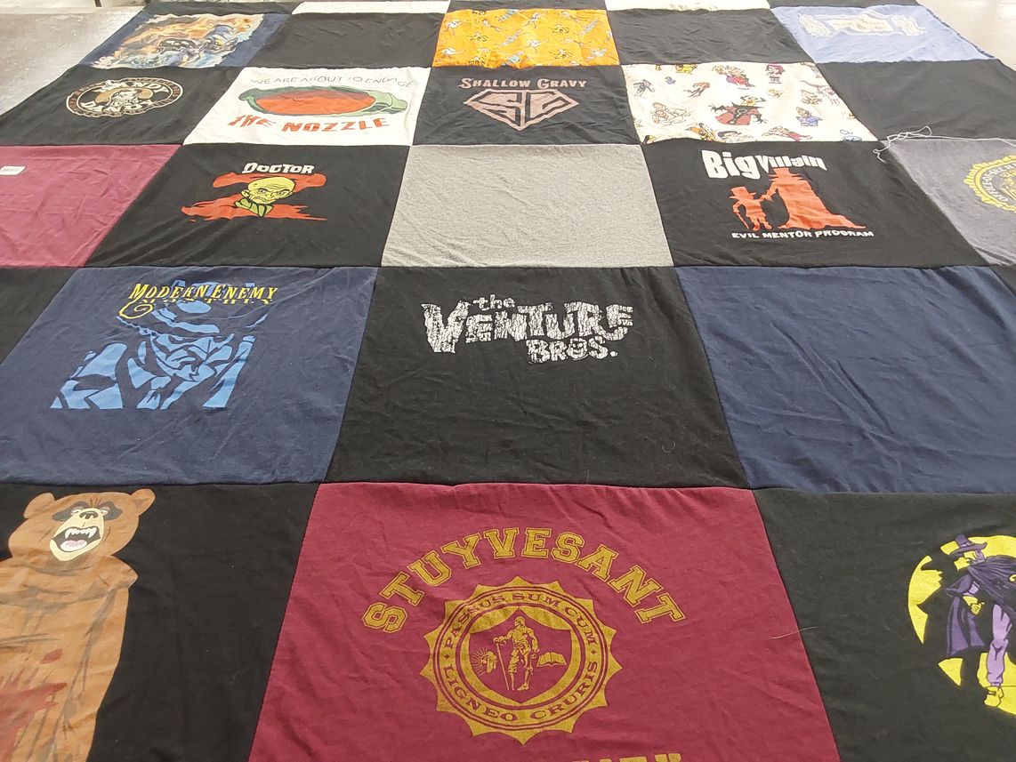 T-shirt quilt from stuyvesant high school by Joseph from FL