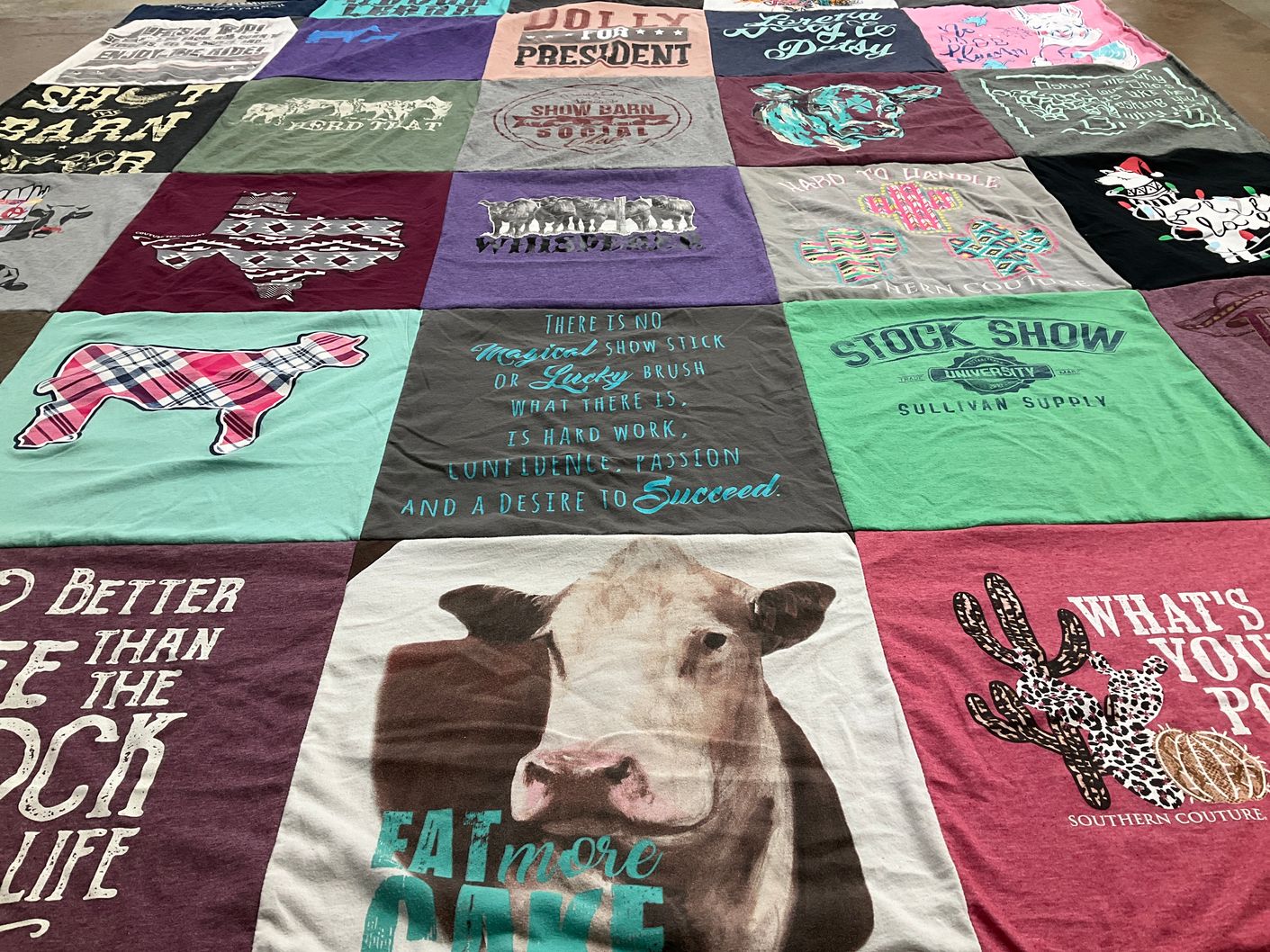 T-shirt quilt from university by Ronna from TX