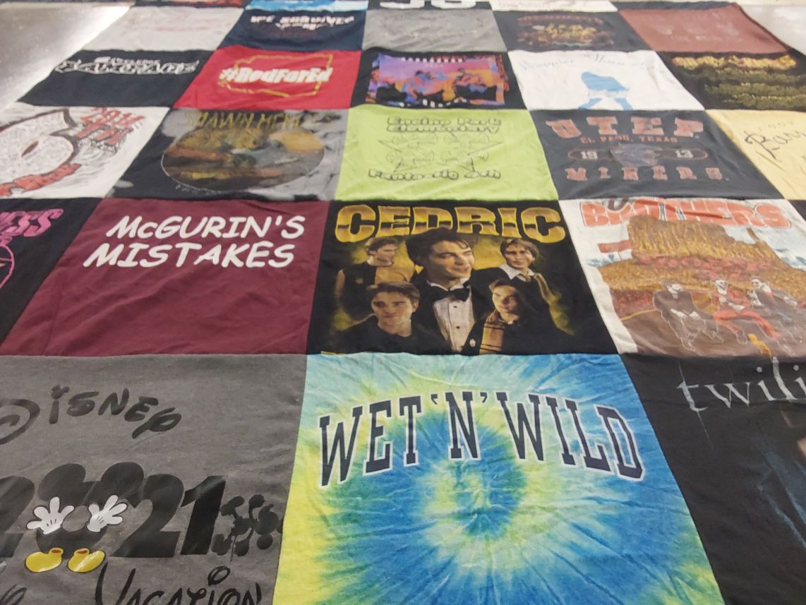 T-shirt quilt from university of texas at el paso by Amanda from AZ