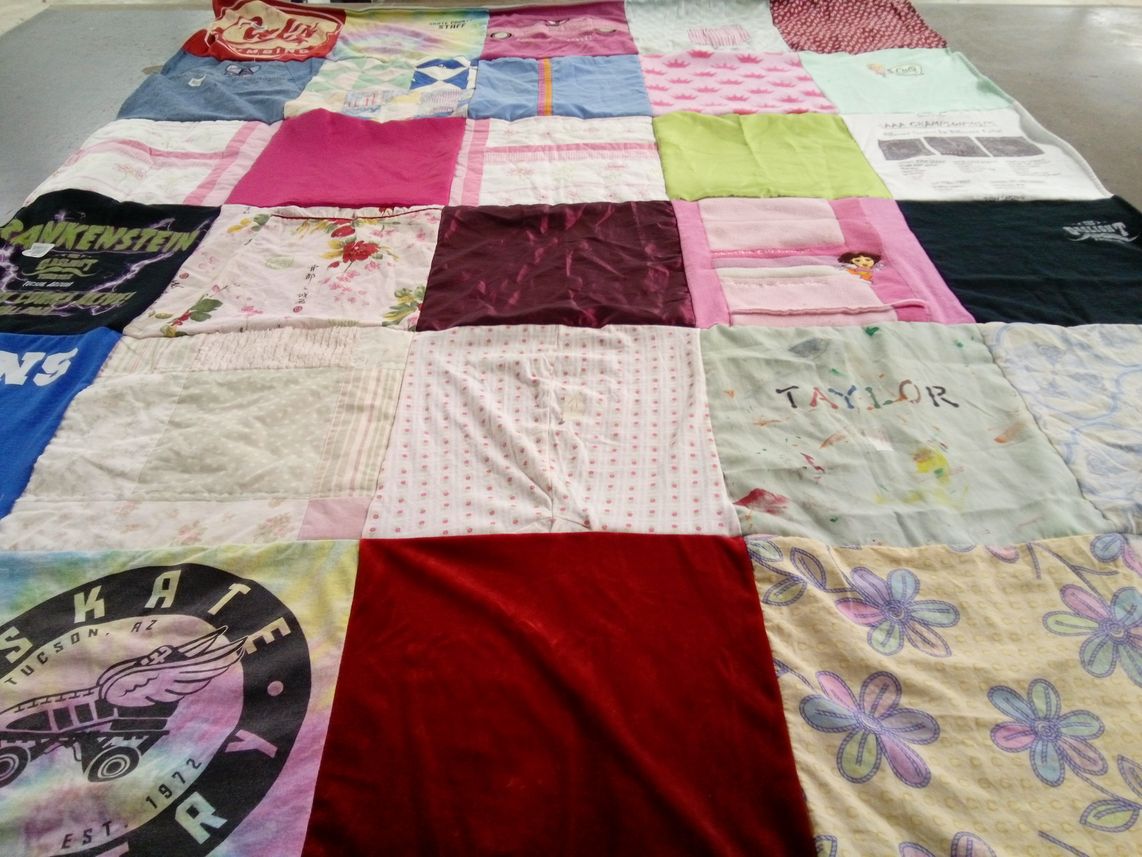 T-shirt quilt by Lindsay from AZ