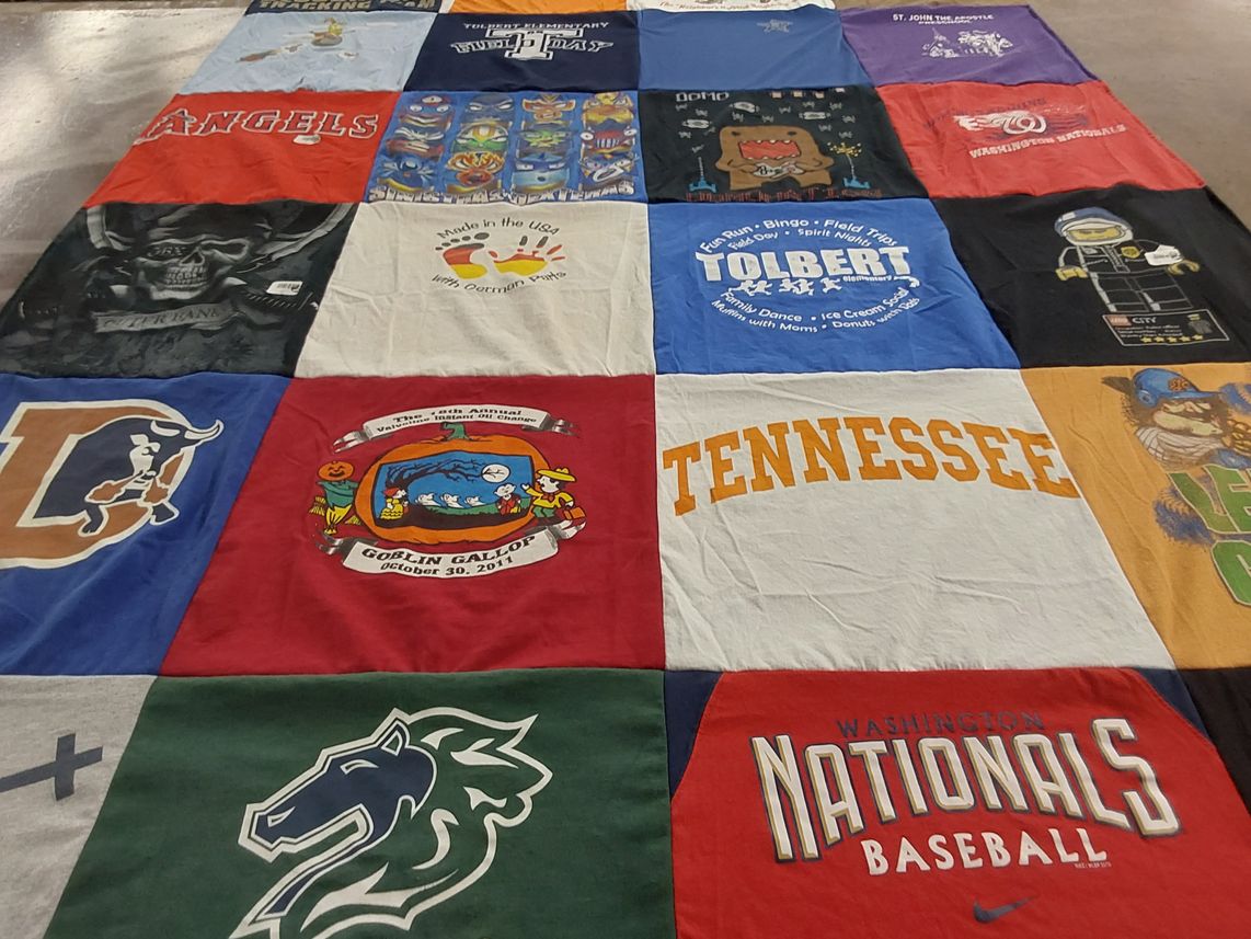 T-shirt quilt by Evangelina from SC