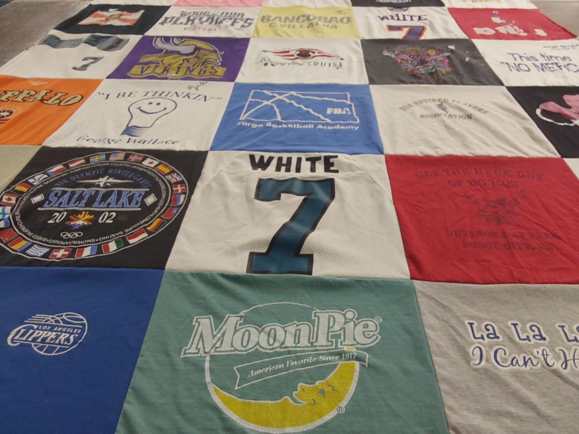 T-shirt quilt featuring los angeles clippers by Julie from ND