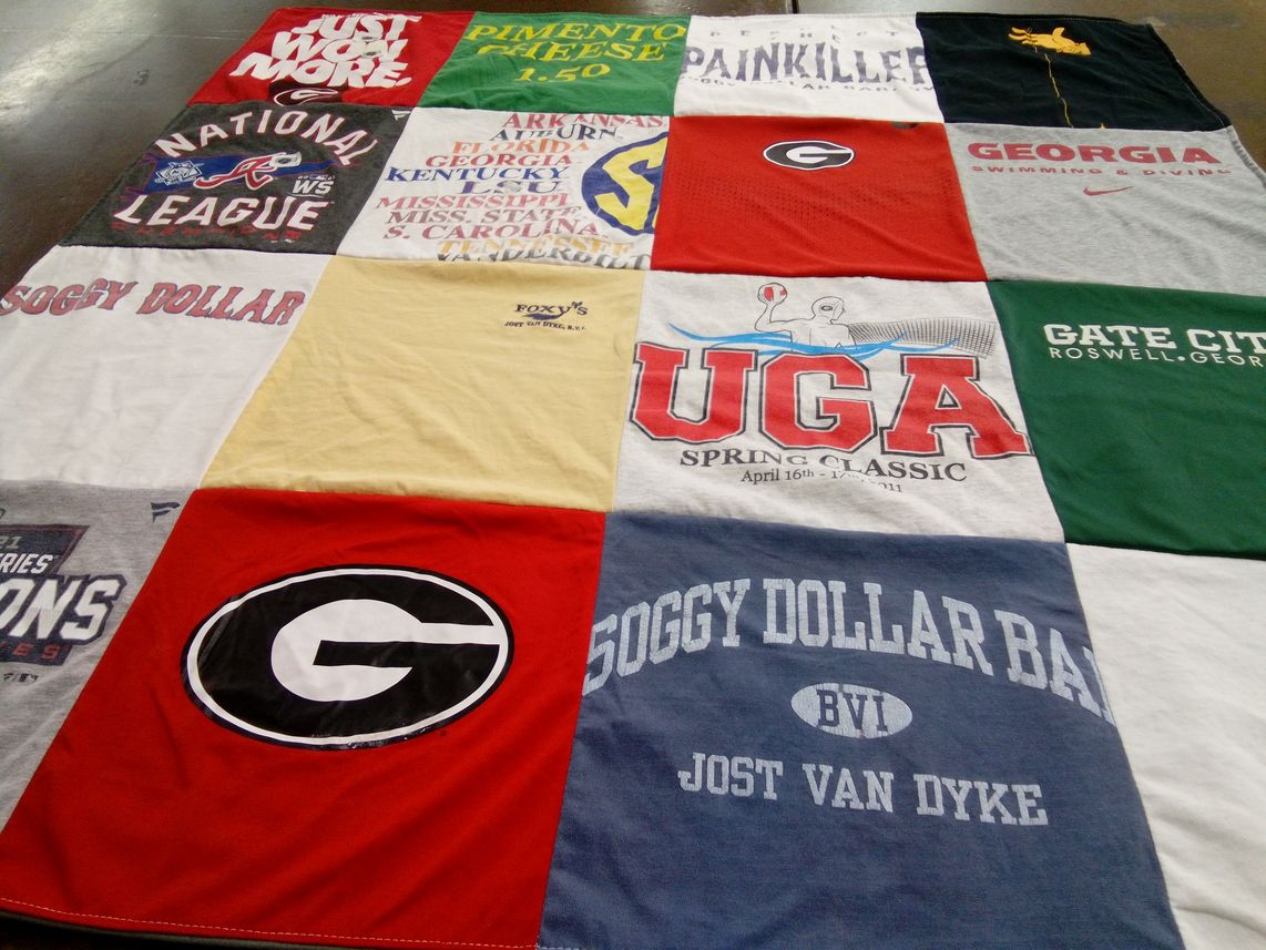 T-shirt quilt from university of georgia by Madison from TN
