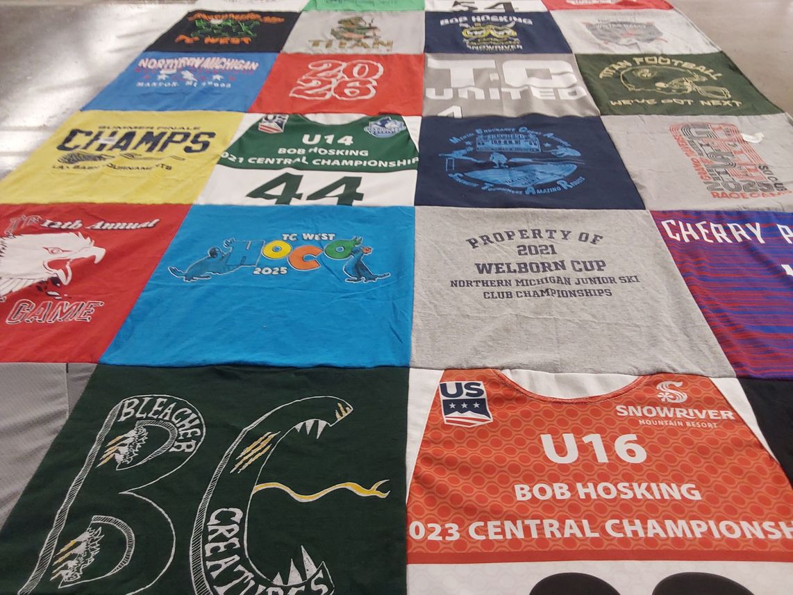 T-shirt quilt featuring tc united by Carly from MI