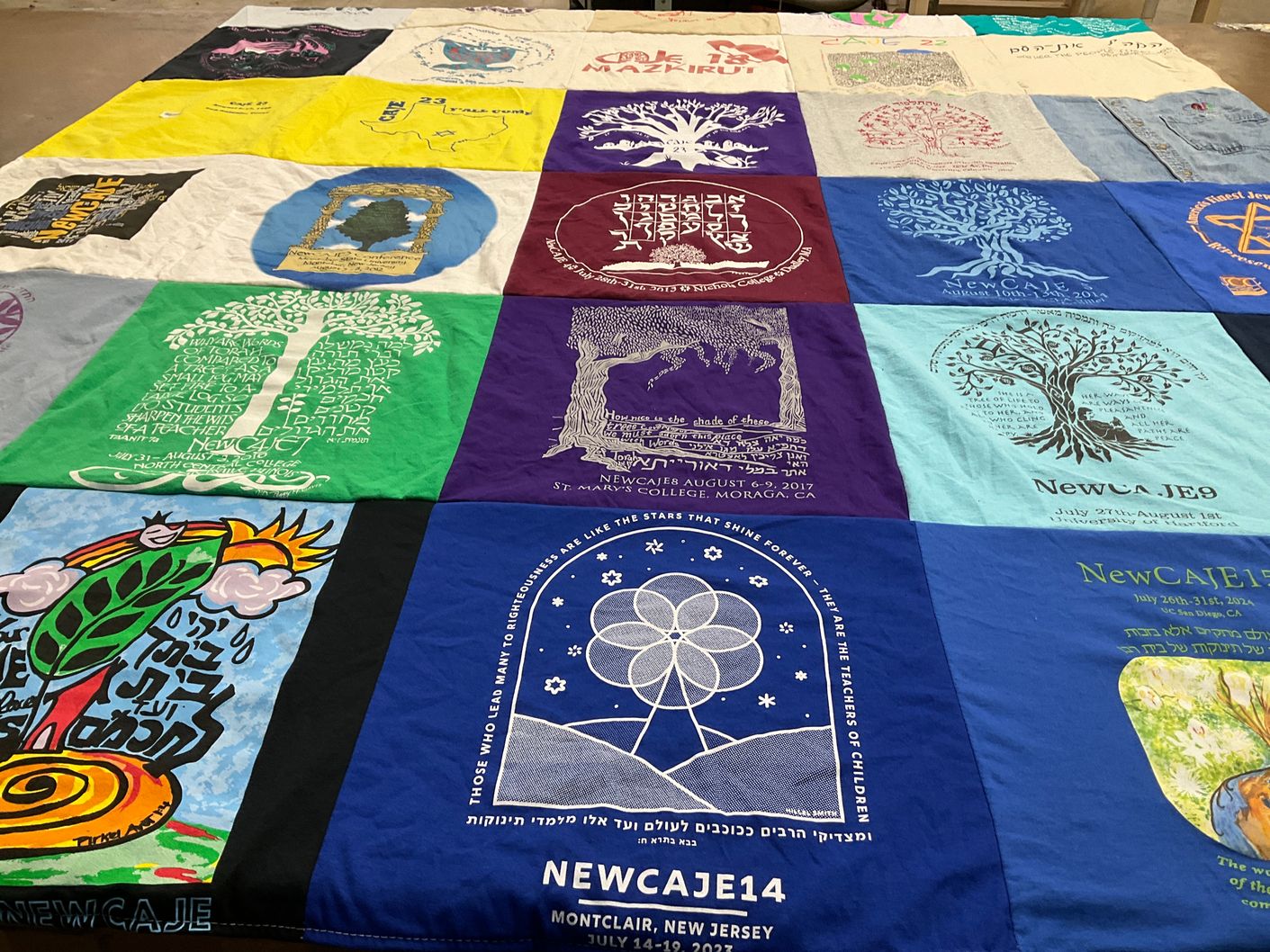 T-shirt quilt from saint mary's college by Marcia from CA