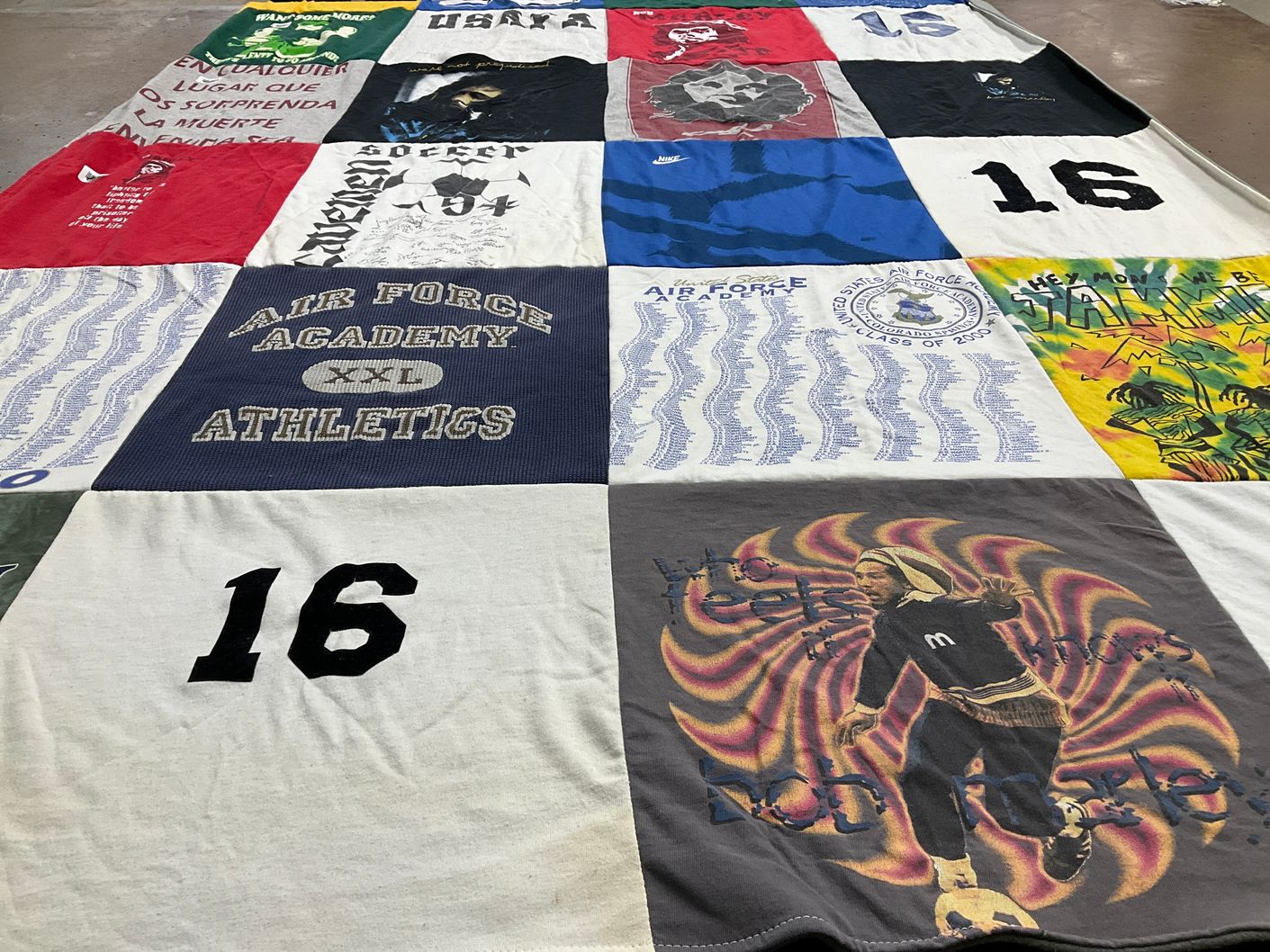 T-shirt quilt from united states air force academy by Jason from IN