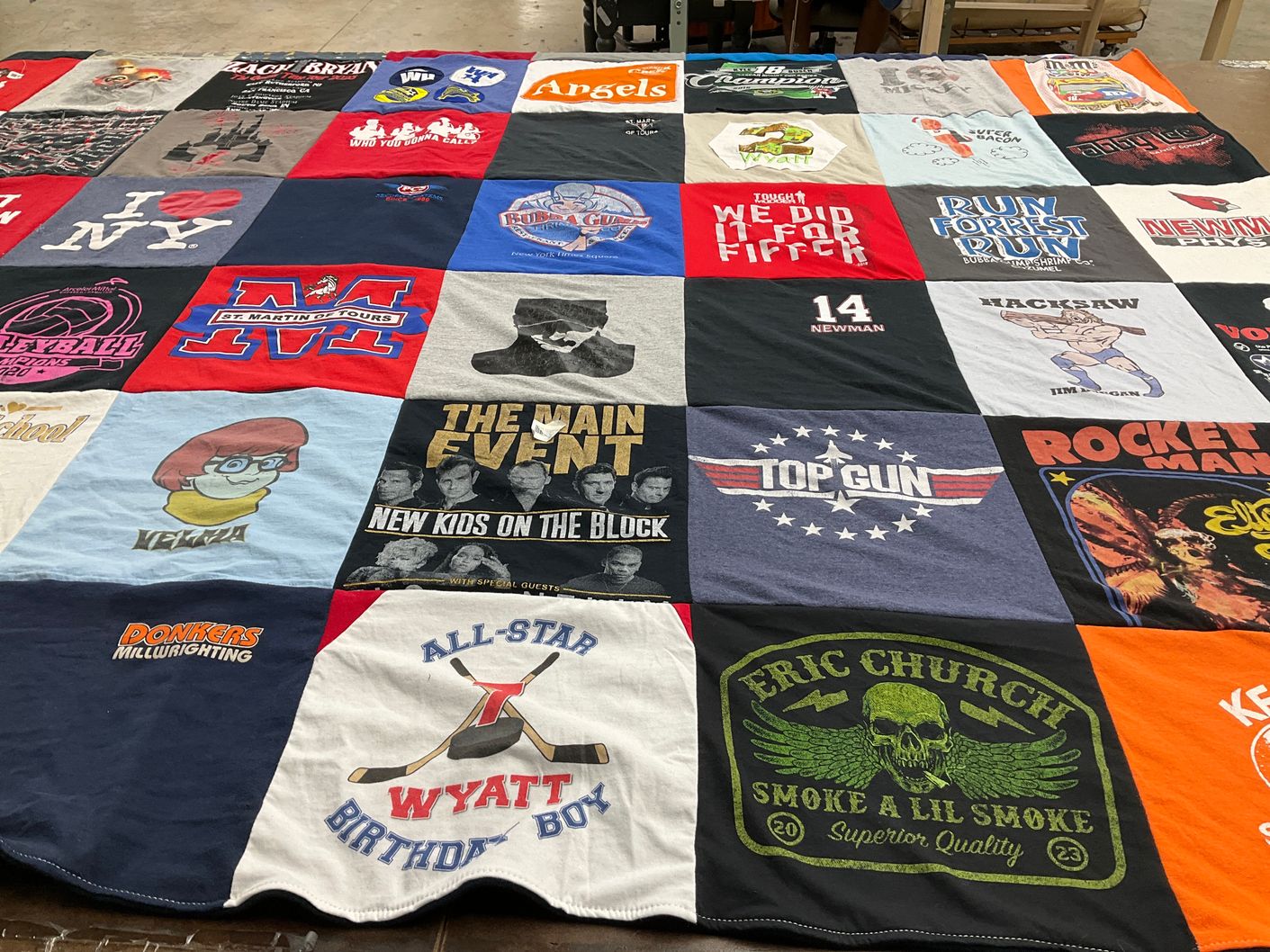 T-shirt quilt from st. martin of tours by Christine from ON