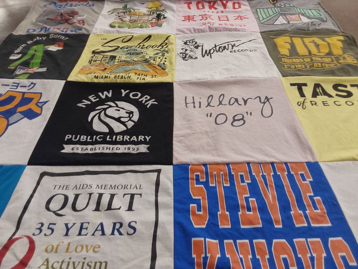 T-shirt quilt with activism, politics themes by CARIN from FL