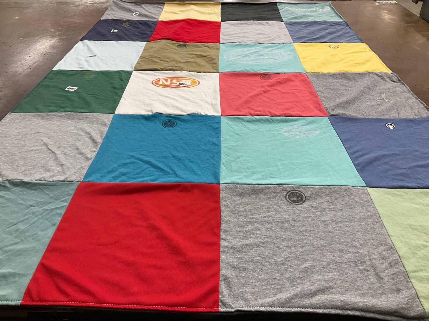 T-shirt quilt by Madison from TN