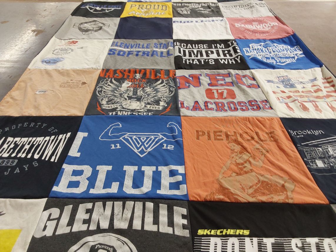 T-shirt quilt from glenville state university by John from WV