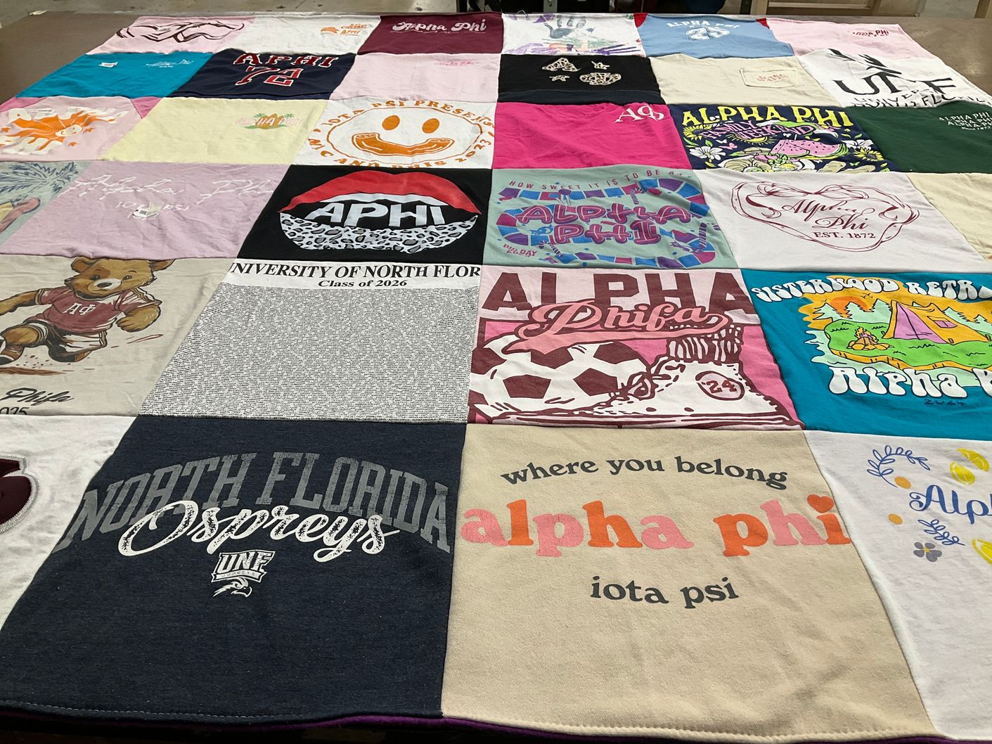 T-shirt quilt featuring north florida osprey by Jennifer from FL