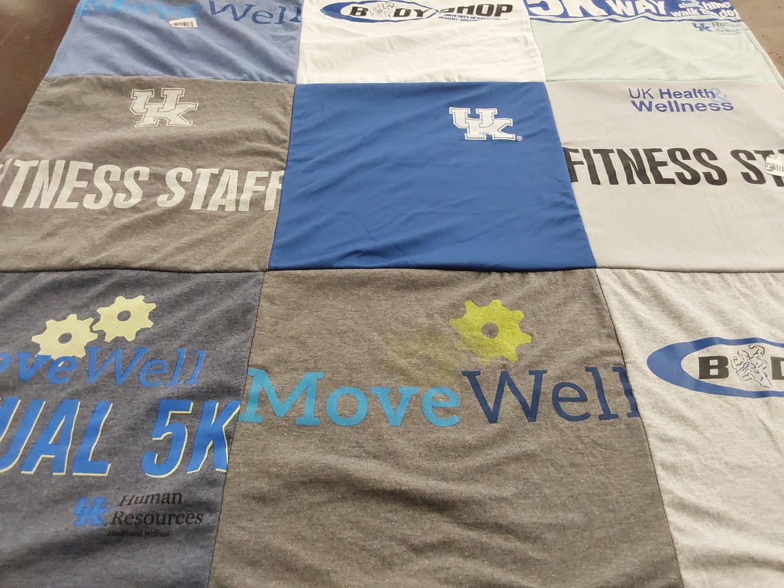 T-shirt quilt from university of kentucky by Jody from KY