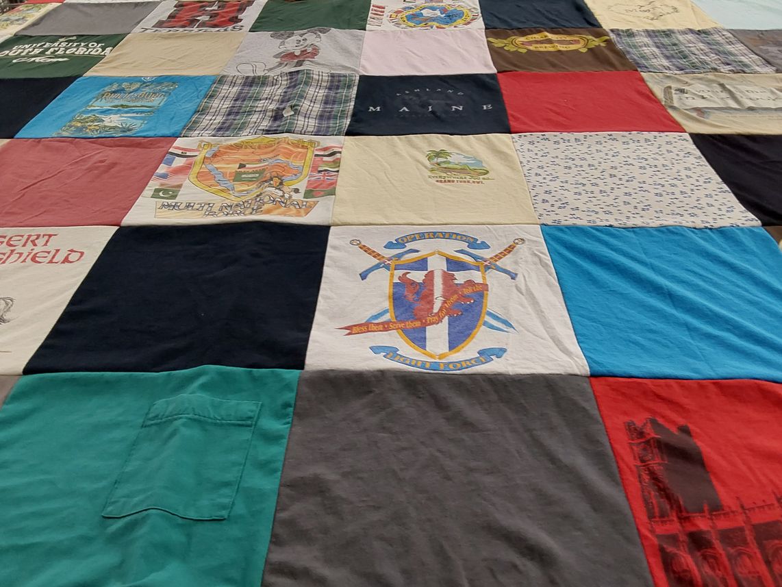 T-shirt quilt from university of south florida by paula from FL