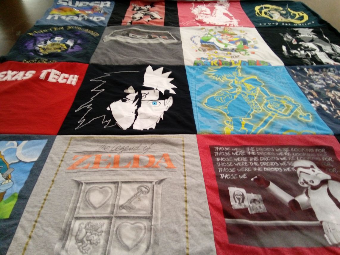 T-shirt quilt from texas tech university by STEFANIE from IN