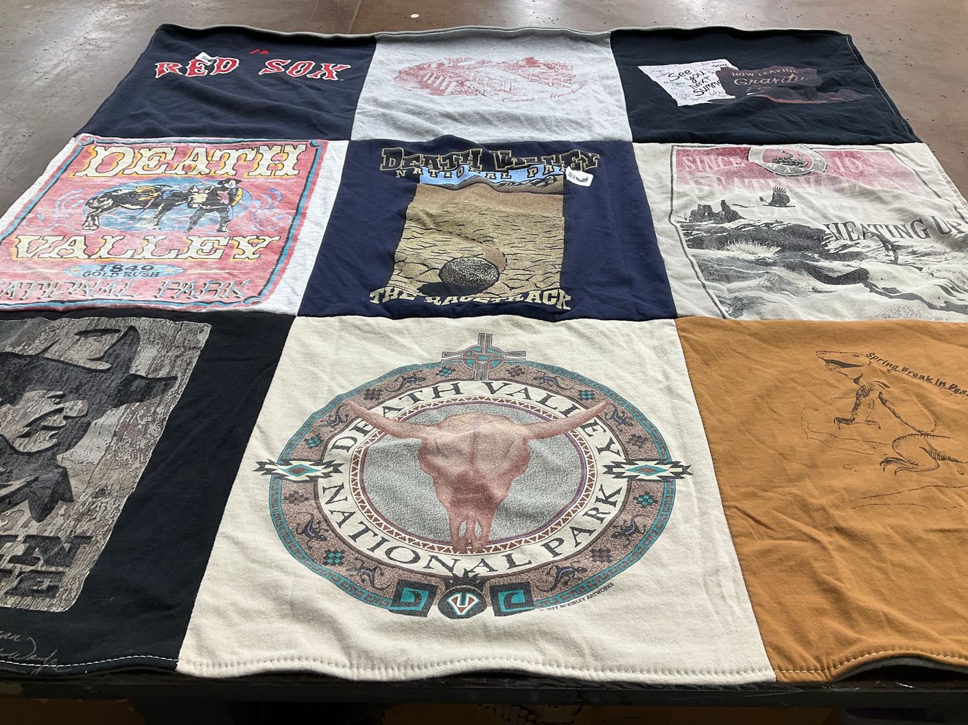 T-shirt quilt featuring boston red sox by Allison from NV