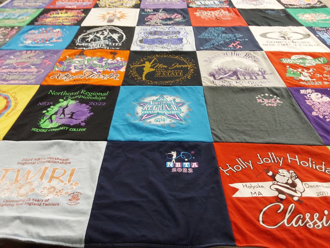 T-shirt quilt from holoke community college by Jennifer from MA