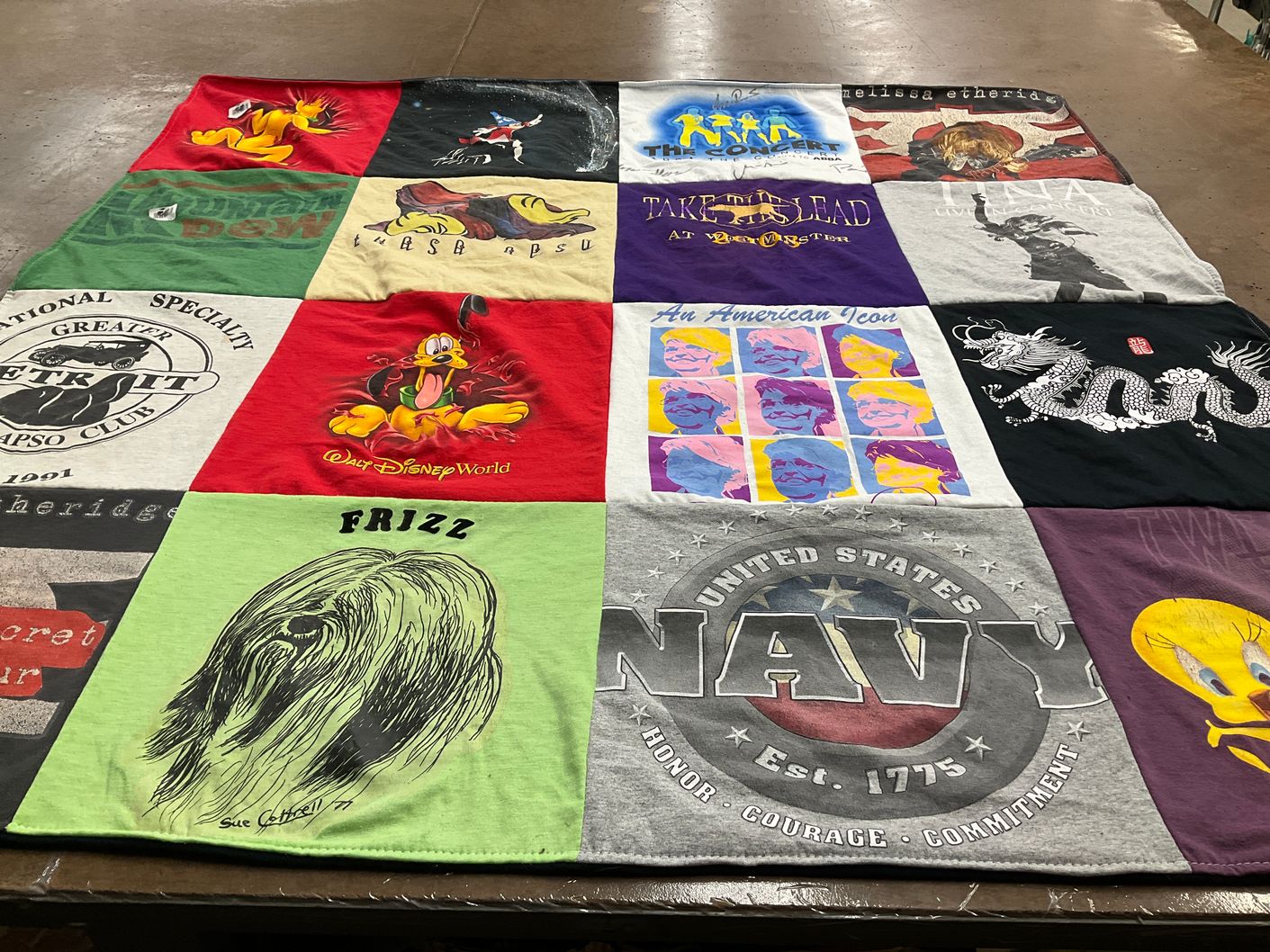 T-shirt quilt from apsu by Kathleen from MA