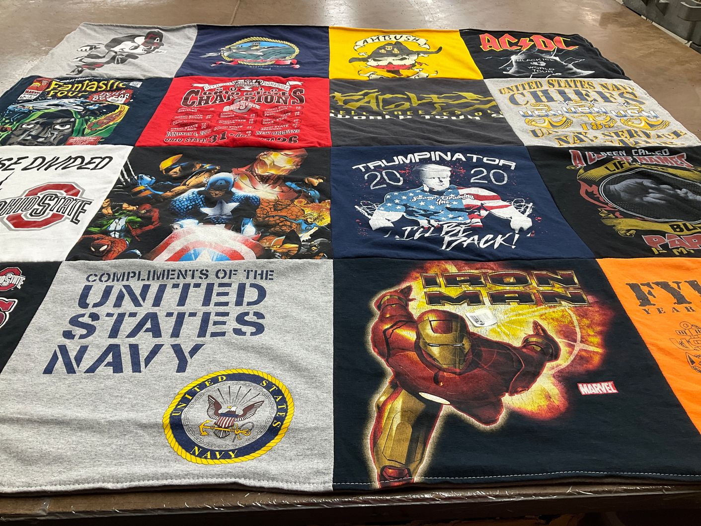 T-shirt quilt from ohio state university by Joni from IN