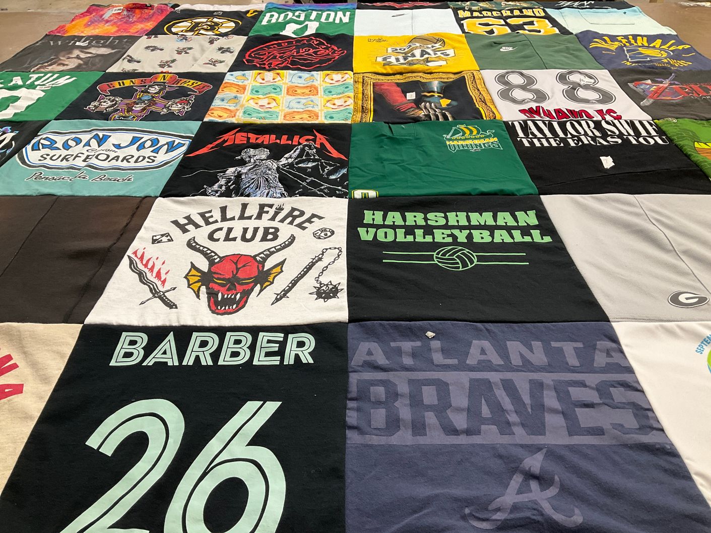 T-shirt quilt featuring atlanta braves by April from IN