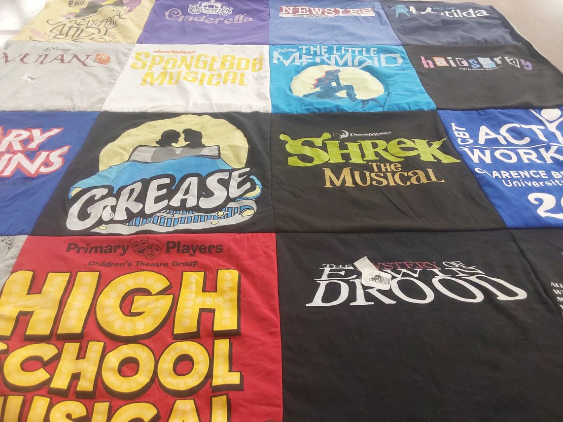 T-shirt quilt from clarence burton university by Steven from TN