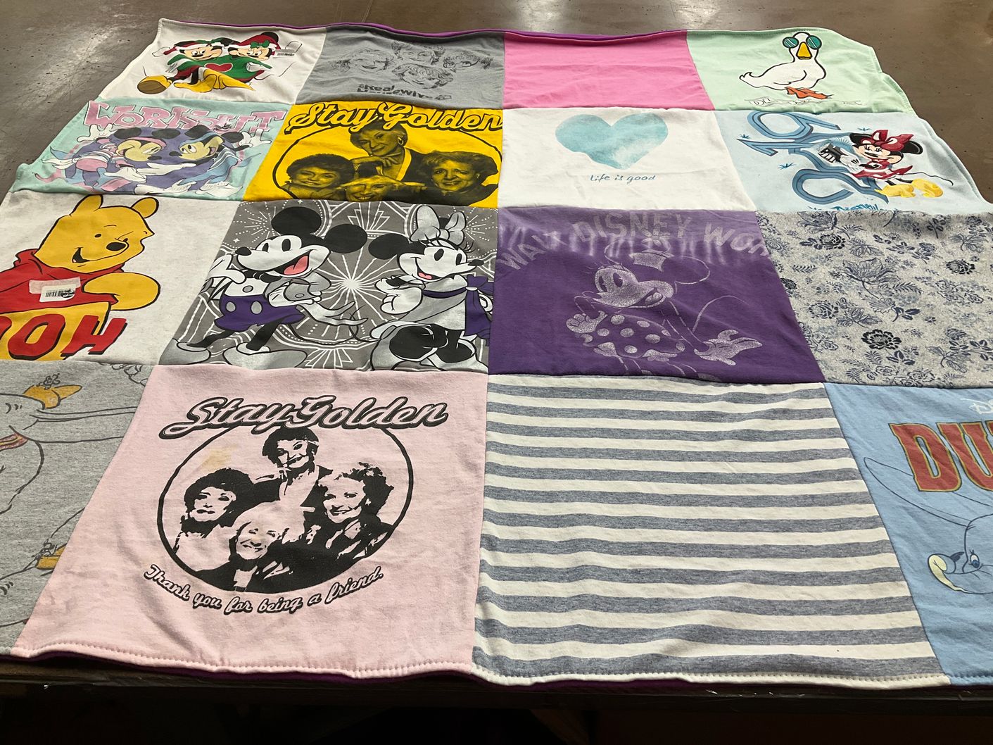T-shirt quilt with animation, cartoons themes by Bryant from NJ