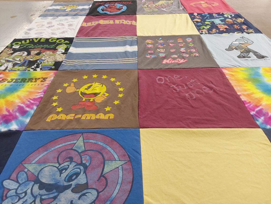 T-shirt quilt from arizona state university by Terry from OH