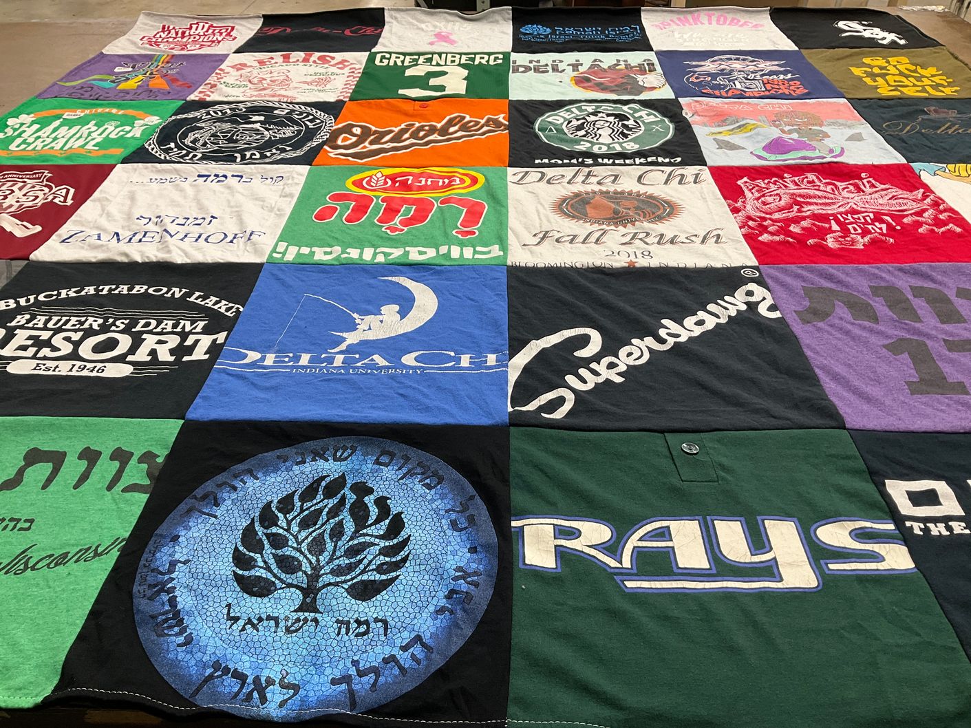 T-shirt quilt from indiana university by Stacy from IL
