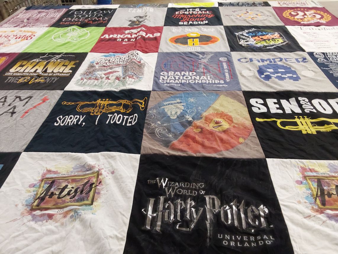 T-shirt quilt from the university of arkansas by richard from AR