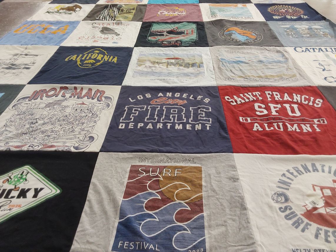 T-shirt quilt from saint francis university by Caleb from CA