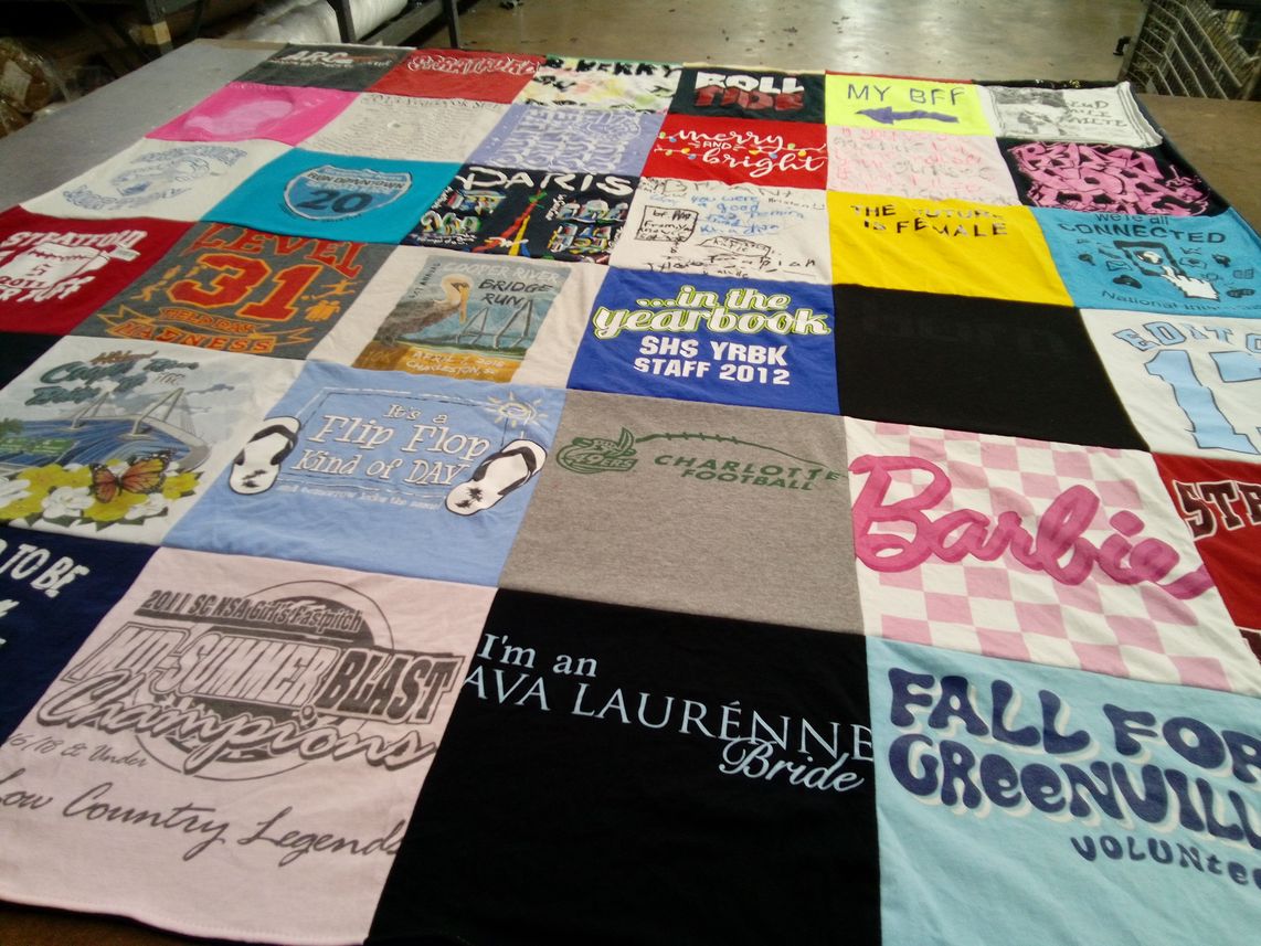 T-shirt quilt from charlotte football by Brianna from SC