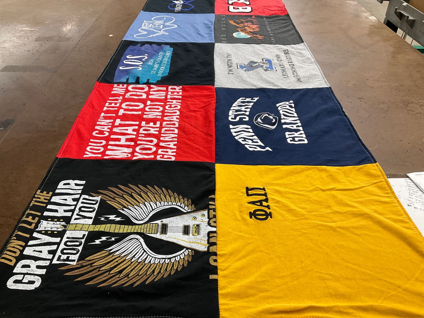 T-shirt quilt from penn state university by Steve from VA