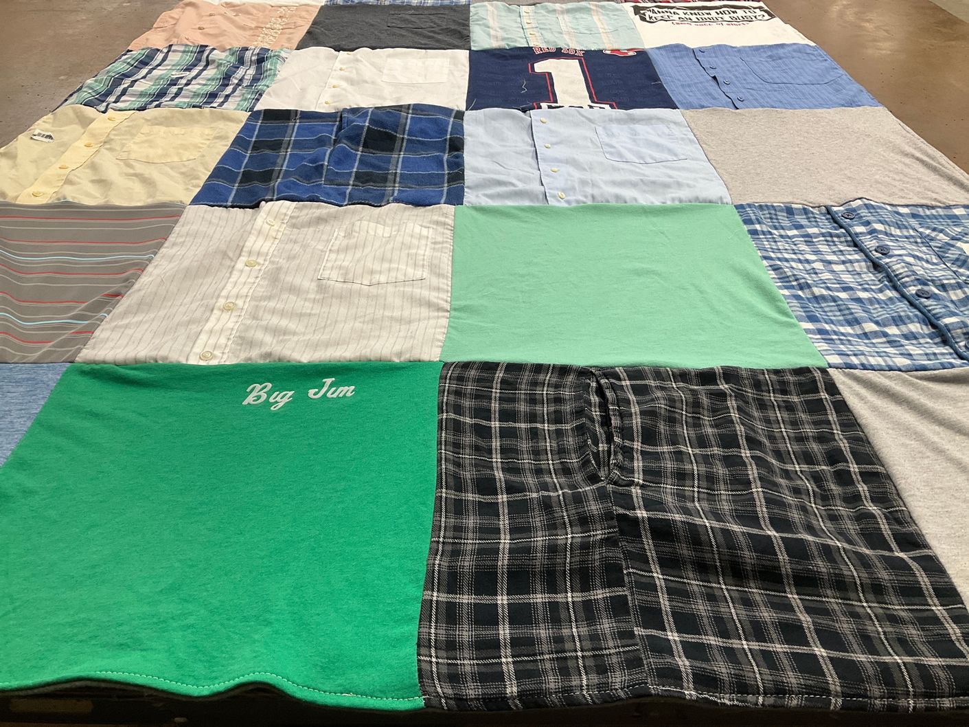 T-shirt quilt by Bonnie from MA