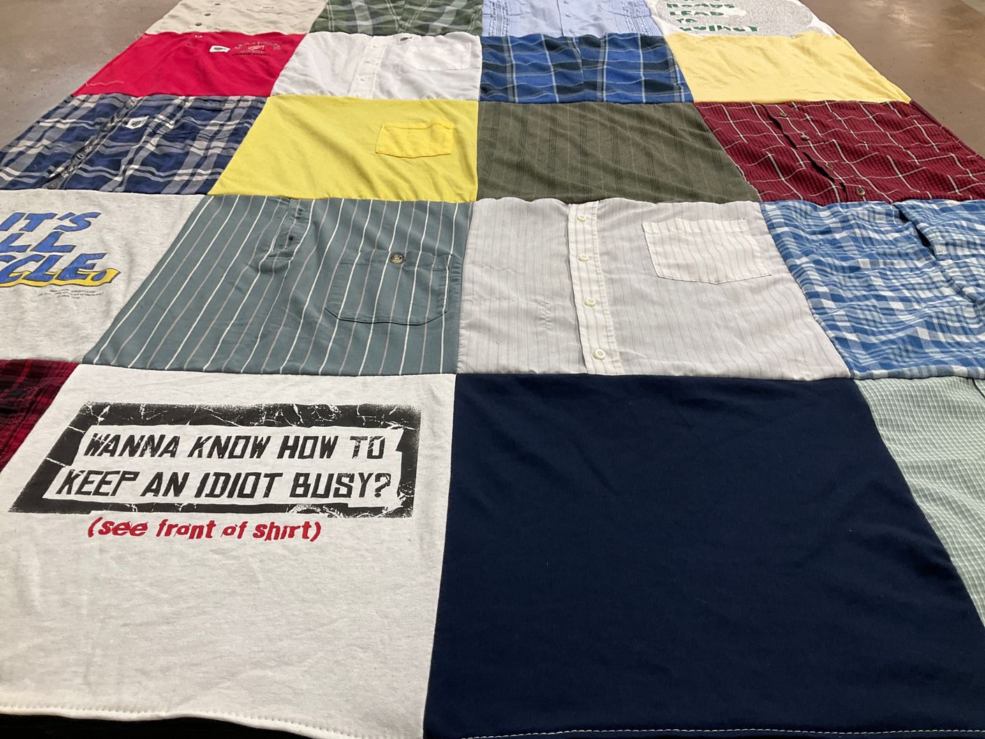T-shirt quilt by Bonnie from MA