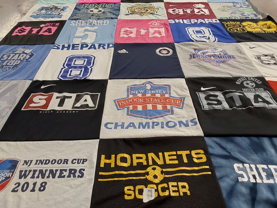 T-shirt quilt featuring norris united soccer club, hornets soccer by beth from NJ
