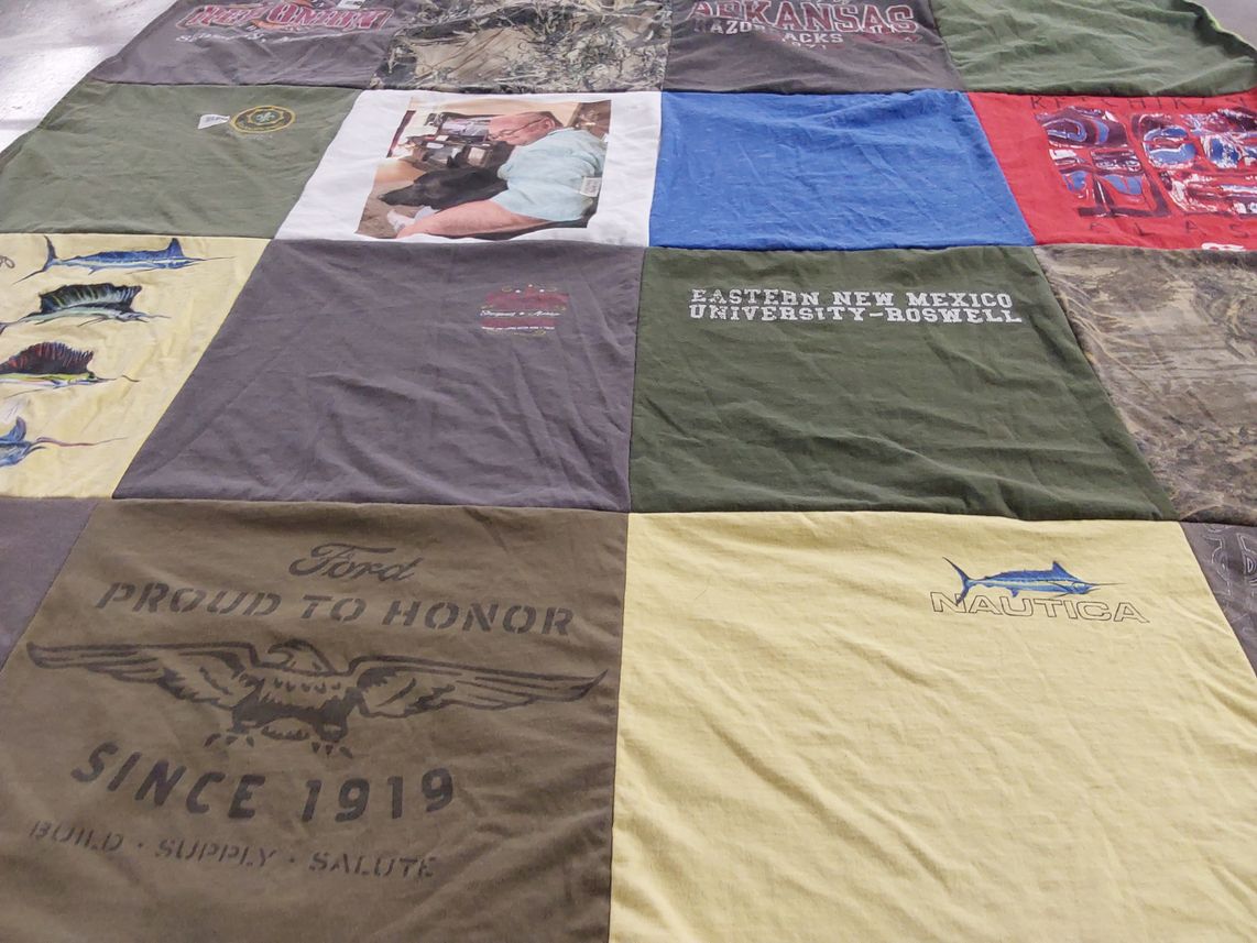 T-shirt quilt featuring arkansas razorbacks by Candi from NM