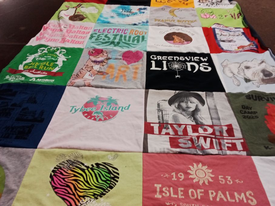 T-shirt quilt from greensview high school by Rebekah  from OH