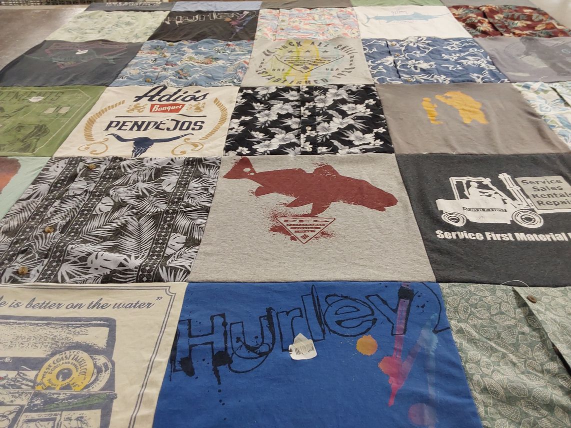 T-shirt quilt by Kelly from TX