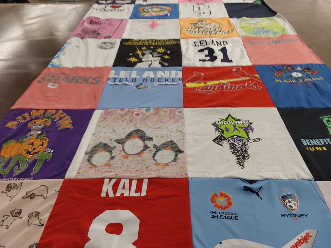 T-shirt quilt featuring sydney fc by Meera from CA