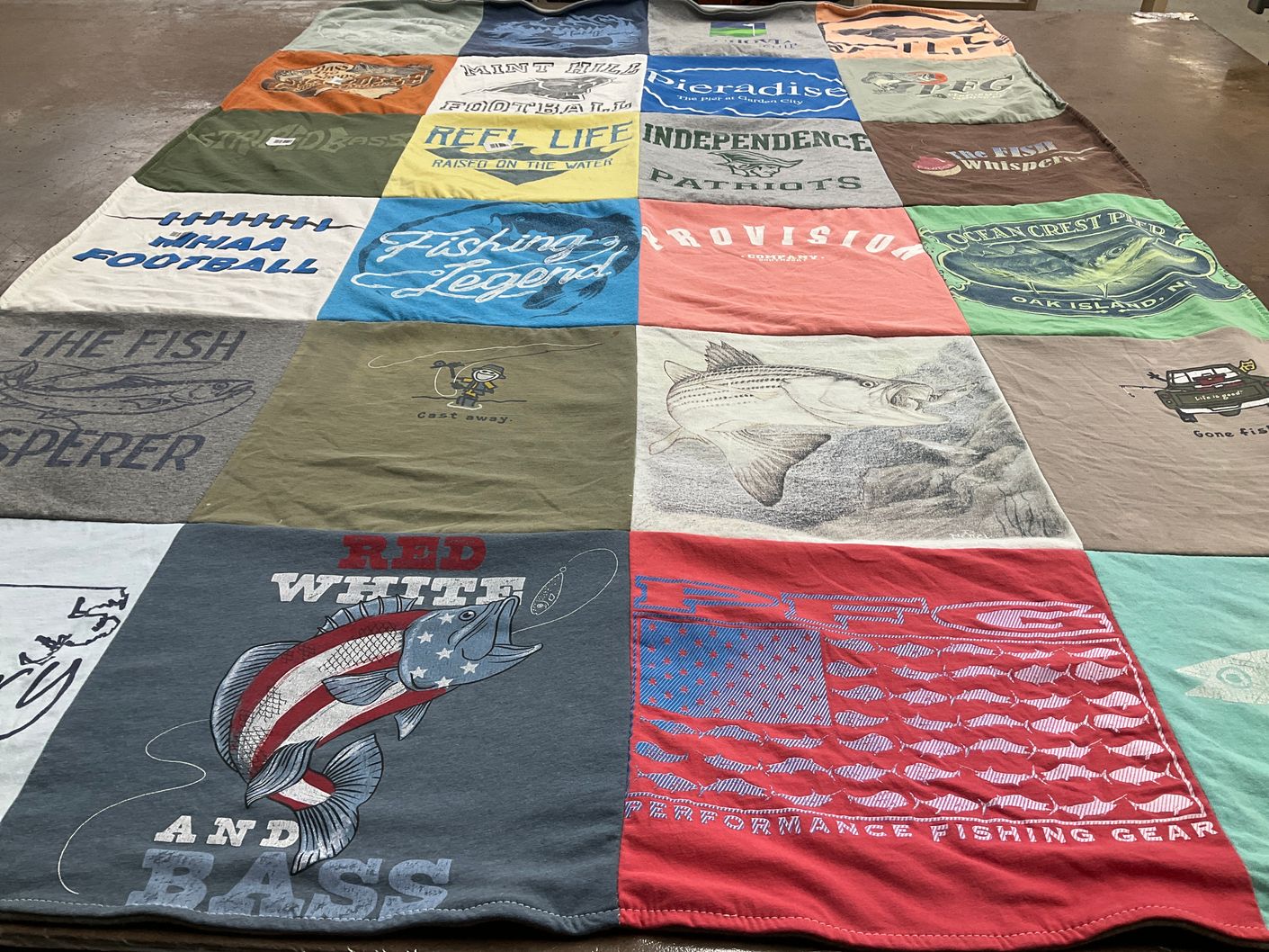 T-shirt quilt from nhaa football by Jennifer from NC